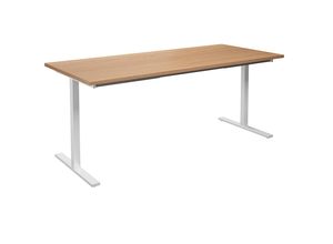 4061753263865 - Mehrzwecktisch DUO-T gerade Platte BxT 1800 x 800 mm Buche weiß