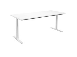 4061753263988 - Mehrzwecktisch DUO-T gerade Platte BxT 1800 x 800 mm weiß weiß