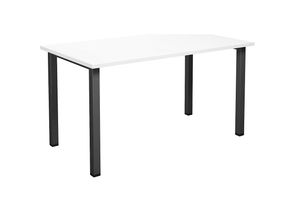 4061753264336 - Mehrzwecktisch DUO-U gerade Platte BxT 1400 x 800 mm weiß schwarz