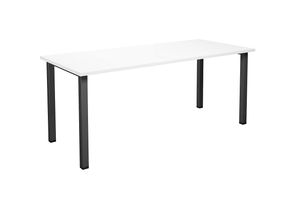 4061753264695 - Mehrzwecktisch DUO-U gerade Platte BxT 1800 x 800 mm weiß schwarz