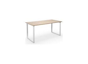 4061753268099 - Mehrzwecktisch DUO-O Trend gerade Platte BxT 1400 x 800 mm Eiche weiß