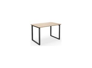 4061753268327 - Mehrzwecktisch DUO-O Trend gerade Platte abgerundete Ecken Tiefe 800 mm Breite 1200 mm Eiche schwarz 4061753268327 - Mehrzwecktisch DUO-O Trend gerade Platte abgerundete Ecken Tiefe 800 mm Breite 1200 mm Eiche schwarz