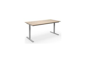 4061753268679 - Mehrzwecktisch DUO-T Trend gerade Platte BxT 1400 x 800 mm Eiche silber