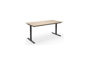 4061753268686 - Mehrzwecktisch DUO-T Trend gerade Platte BxT 1400 x 800 mm Eiche schwarz