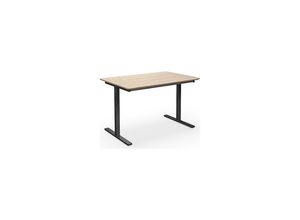 4061753268921 - Mehrzwecktisch DUO-T Trend gerade Platte abgerundete Ecken BxT 1200 x 800 mm Eiche schwarz