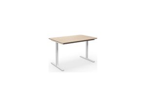 4061753268938 - Mehrzwecktisch DUO-T Trend gerade Platte abgerundete Ecken BxT 1200 x 800 mm Eiche weiß