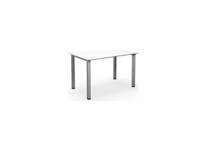 4061753269249 - Mehrzwecktisch DUO-U Trend gerade Platte BxT 1200 x 800 mm weiß silber