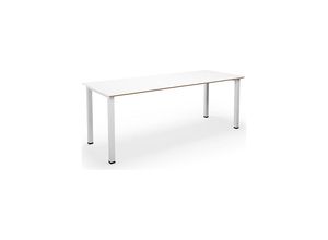 4061753269447 - Mehrzwecktisch DUO-U Trend gerade Platte BxT 1800 x 800 mm weiß weiß