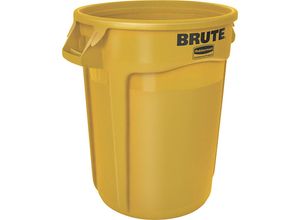 4061753271662 - Universalcontainer BRUTE® mit Deckel rund Volumen 121 l gelb