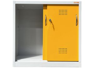 4061753274441 - eurokraft basic Umweltschrank Leergehäuse mit Schiebetüren HxB 900 x 920 mm mit 2 Türen ohne Innenausstattung