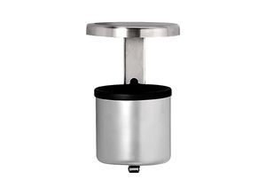 4061753281456 - Sicherheits-Wandascher mit Dach 225 l Höhe 285 mm neusilber Stahlblech