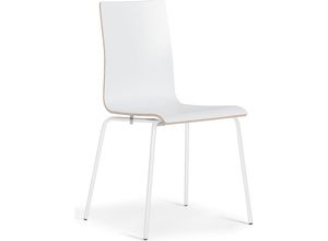4061753285195 - Schalenstuhl Alma stapelbar VE 4 Stk weiß weiß kaiserkraft 4061753285195 - Schalenstuhl Alma stapelbar VE 4 Stk weiß weiß kaiserkraft