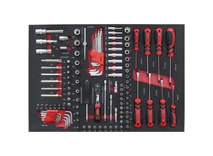 4061753291141 - Werkzeug-Shadowboard Steckschlüsselsatz 108tlg für BxT 525 x 390 mm mit 1 Ratsche 1 4\ 4061753291141 - Werkzeug-Shadowboard Steckschlüsselsatz 108tlg für BxT 525 x 390 mm mit 1 Ratsche 1 4\