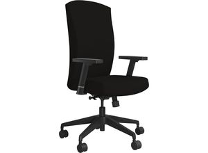 4061753291424 - Bürodrehstuhl BEAT mit Armlehnen und Universalrollen Rückenlehne Sitz schwarz 4061753291424 - Bürodrehstuhl BEAT mit Armlehnen und Universalrollen Rückenlehne Sitz schwarz