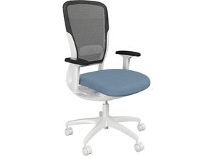 4061753291486 - Bürostuhl MOTION Netzrückenlehne weiß hellblau kaiserkraft
