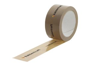 4061753292841 - PVC-Klebeband individuell bedruckt VE 36 Rollen Druck 3-farbig braun ab 6 VE kaiserkraft