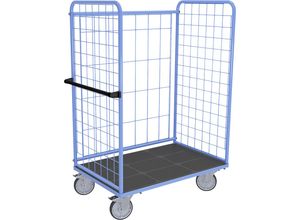 4061753294272 - eurokraft pro Etagenwagen mit 3-seitigen Gitterwänden gebraucht Ladeflächen-LxB 1140 x 730 mm