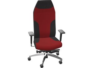 4061753294319 - Bürostuhl AdJust Protect 24h mit Armlehnen und Kopfstütze rot Dauphin