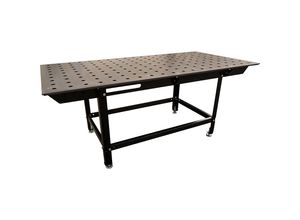 4061753295842 - Schweißtisch Ø Bohrungen 28 mm Tragkraft 2000 kg HxBxT 800 x 1950 x 950 mm kaiserkraft