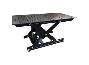 4061753295859 - Höhenverstellbarer Schweißtisch Ø Bohrungen 28 mm 2000 kg m² HxBxT 1050 x 1950 x 950 mm kaiserkraft