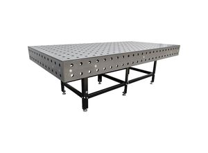 4061753295958 - Schweißtisch Ø Bohrungen 28 mm 2000 kg m² HxBxT 800 x 2480 x 1230 mm kaiserkraft