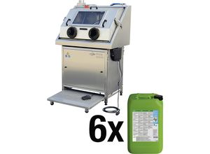 4061753297556 - Bio-Circle Teilewaschtisch HP Set mit 6 x 20 l Industriereiniger Arbeits-BxT 860 x 580 mm