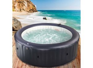 4061777041401 - Whirlpool aufblasbar MSpa Muse Carlton für 6 Personen Ø204x70cm In-Outdoor Pool 125 Massagedrüsen Aufblasfunktion per Tastendruck - Brast