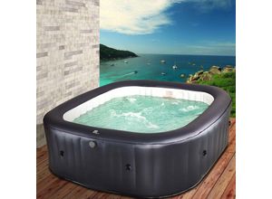 4061777041418 - Whirlpool aufblasbar MSpa Muse otium für 6 Personen 185x185x68cm In-Outdoor Pool 125 Massagedrüsen Aufblasfunktion per Tastendruck - Brast