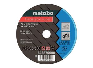 4061792174207 - Flexiarapid Super 626870000 Trennscheibe gerade 76 mm 5 St - Metabo