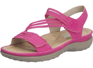 4061811351596 - rieker Sandalen Kunstleder Antistresssohle für Damen pink 38