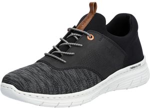 4061811753840 - rieker Sneaker Zuglasche Gummizug für Herren schwarz 44