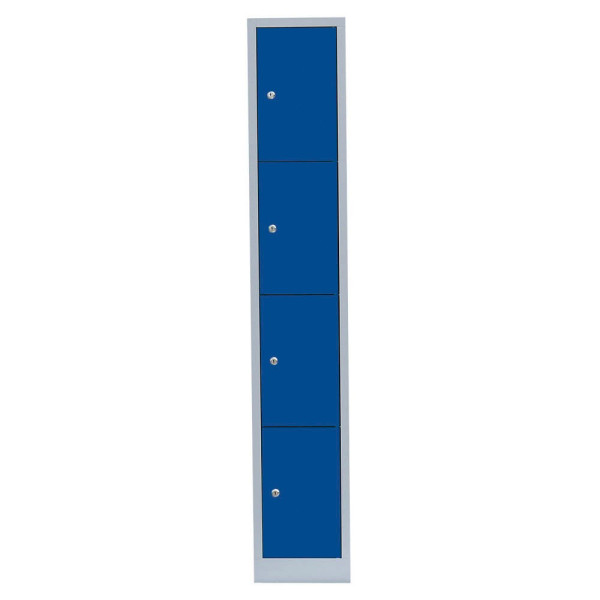 4061815517837 - Schließfachschrank 520411 Metall 1 Abteil mit 4 Fächern abschließbar 315x180cm (BxH) blau