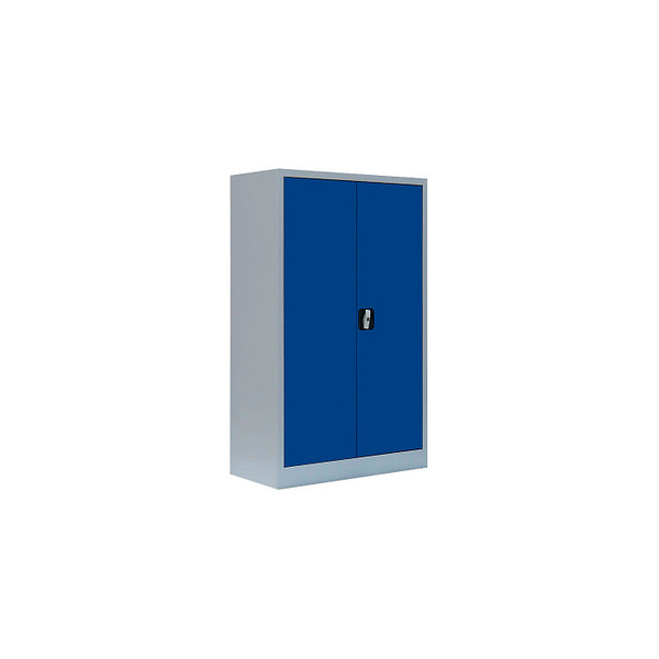 4061815522220 - Stahlschrank 530291 enzianblau lichtgrau 800 x 383 x 1200 cm aufgebaut  4061815522220 LÜLLMANN