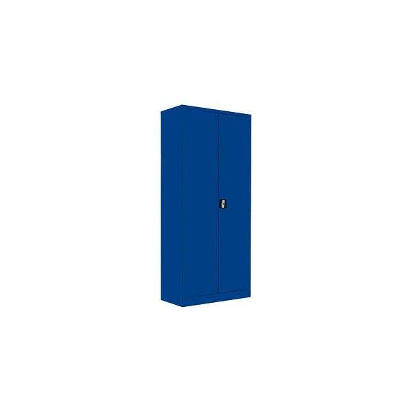 4061815522428 - Stahlschrank 530333 enzianblau 800 x 383 x 1800 cm aufgebaut  4061815522428 LÜLLMANN