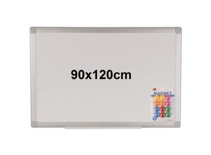 4061815529038 - Lüllmann - Whiteboard Magnettafel Wandtafel 90x120 cm +12 Magnete Präsentationstafel 607355