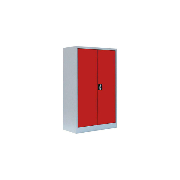 4061815539396 - Stahlschrank 530294 feuerrot lichtgrau 800 x 383 x 1200 cm aufgebaut  4061815539396 LÜLLMANN