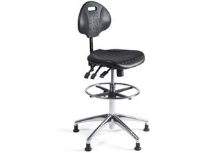 4061815548732 - Lüllmann - Arbeitsdrehstuhl Werkstattstuhl hoch - 1050-1320 mm - Alu Fußkreuz 219034 4061815548732 - Lüllmann - Arbeitsdrehstuhl Werkstattstuhl hoch - 1050-1320 mm - Alu Fußkreuz 219034