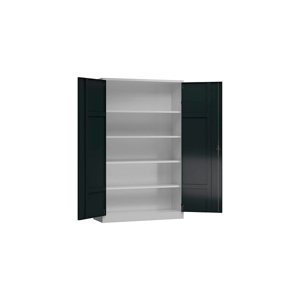 4061815549821 - Stahlschrank ClassiXL X-530378 anthrazit lichtgrau 1200 x 420 x 1945 cm aufgebaut 4061815549821 LÜLLMANN