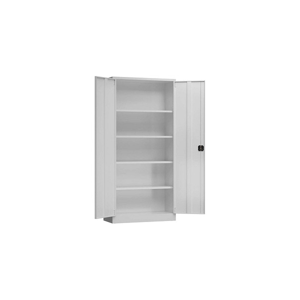 4061815661240 - Stahlschrank ClassiX X-530350 lichtgrau 920 x 500 x 1945 cm aufgebaut  4061815661240 LÜLLMANN