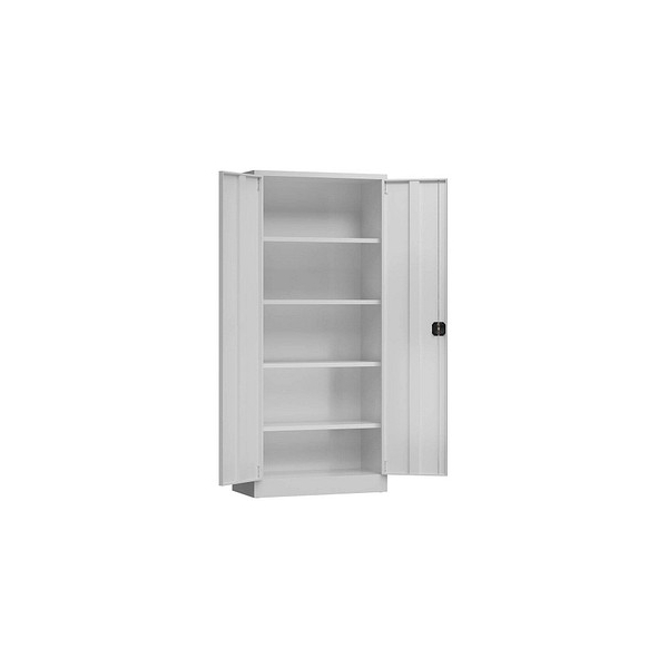 4061815855199 - Stahlschrank ClassiX X-530330 lichtgrau 800 x 380 x 1800 cm aufgebaut  4061815855199 LÜLLMANN