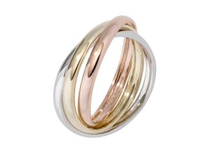 4061861024518 - Goldring JOBO Fingerringe Gr 56 Gelbgold 585-Roségold 585-Weißgold 585 gelb (gelbgold 585) Damen Fingerringe