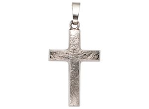 4061861027311 - Kreuz-Anhänger JOBO Anhänger Kreuz Schmuckanhänger Gr Weißgold 375 weiß (weißgold 375) Damen Anhänger 375 Weißgold