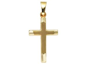 4061861027373 - Kreuz-Anhänger JOBO Anhänger Kreuz Schmuckanhänger Gr Gelbgold 333 goldfarben (gelbgold 333) Damen Anhänger 333 Gold