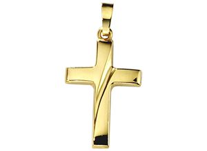 4061861027410 - Kreuz-Anhänger JOBO Anhänger Kreuz Schmuckanhänger Gr Gelbgold 333 goldfarben (gelbgold 333) Damen Anhänger 333 Gold