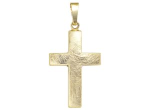 4061861027465 - Kreuz-Anhänger JOBO Anhänger Kreuz Schmuckanhänger Gr Gelbgold 333 goldfarben (gelbgold 333) Damen Anhänger 333 Gold