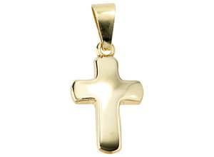 4061861027472 - Kreuz-Anhänger JOBO Anhänger Kreuz Schmuckanhänger Gr Gelbgold 333 goldfarben (gelbgold 333) Damen 333 Gold