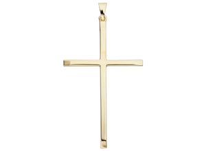 4061861027496 - Kreuz-Anhänger JOBO Anhänger Kreuz Schmuckanhänger Gr Gelbgold 333 goldfarben (gelbgold 333) Damen Anhänger 333 Gold