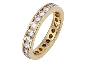 4061861027915 - Memoirering JOBO Fingerringe Gr 50 Gelbgold 333 goldfarben (gelbgold 333) Damen Fingerringe 333 Gold mit Zirkonia