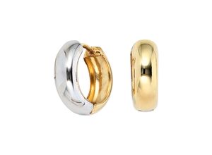 4061861028394 - Paar Creolen JOBO Ohrringe Gr Gelbgold 333 goldfarben (gelbgold 333) Damen Creolen rund 333 Gold bicolor