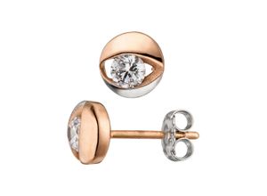 4061861029315 - Paar Ohrstecker JOBO Ohrringe Gr Roségold 333 rosegold (roségold 333) Damen Ohrstecker 333 Roségold bicolor mit Zirkonia